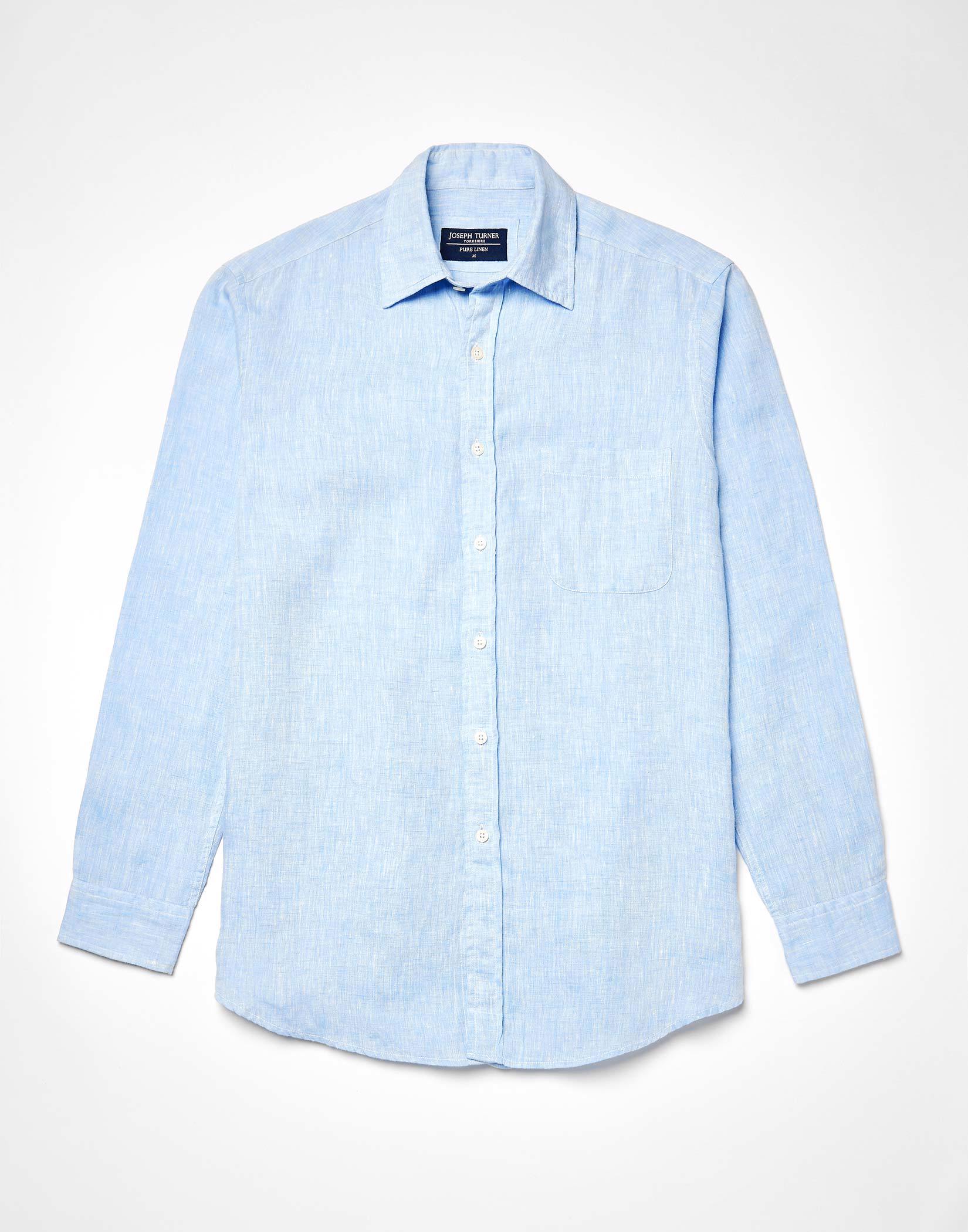 sky blue long sleeve shirt